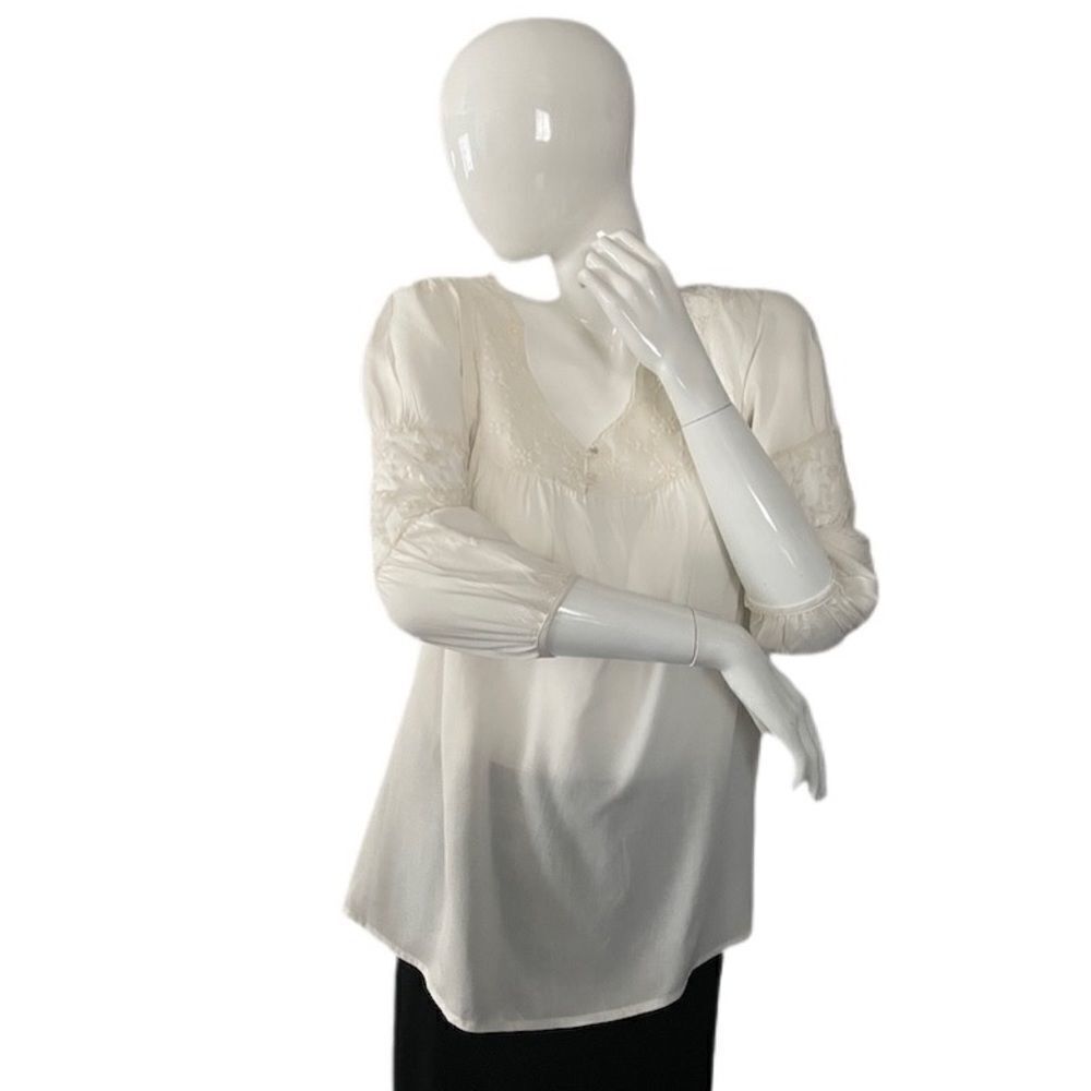 Painted Threads By Anthropologie Lace And Embroid… - image 1